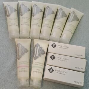 8 piece June Jacob's citrus Travel size lot
